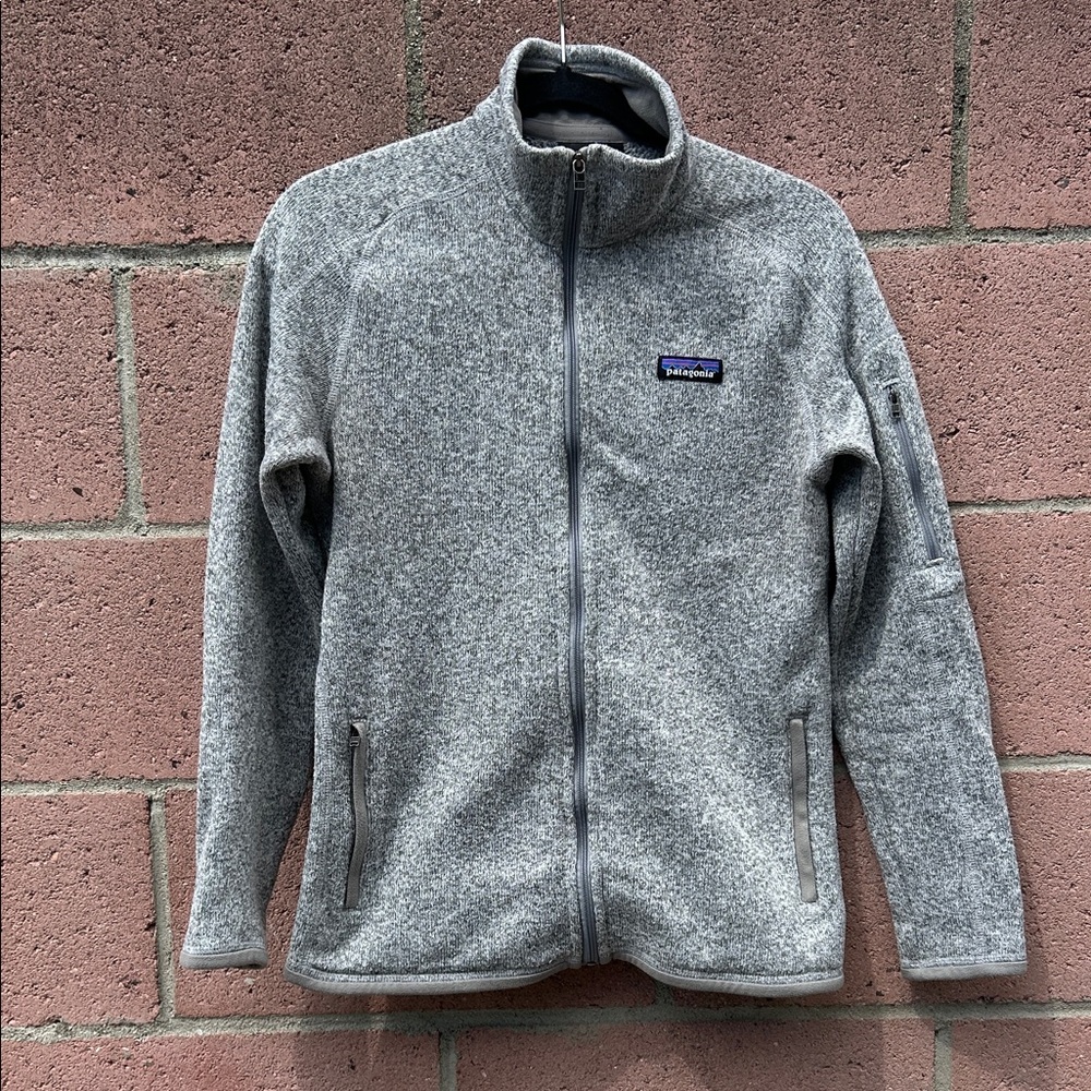 Patagonia Better Sweater BCW Heather Gray Fleece FULL Zip Jacket W M